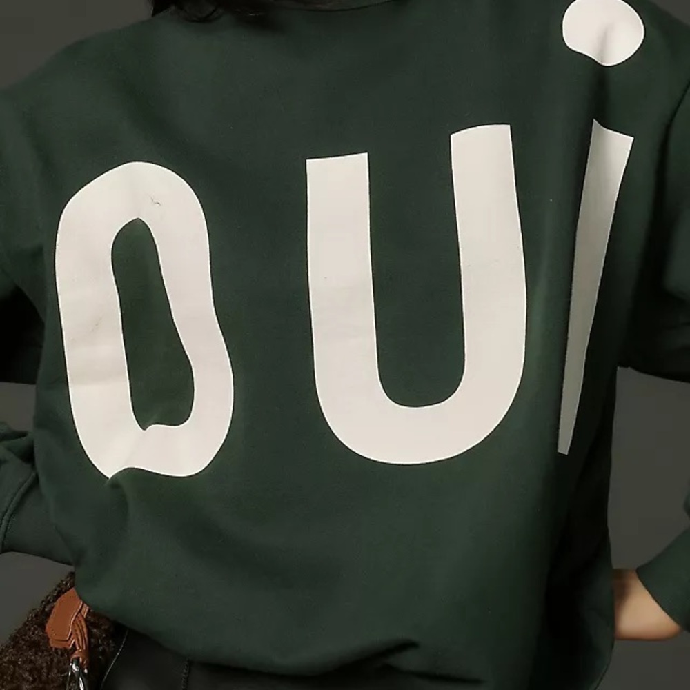 Clare V Green and White Sweater - Picture 2 of 7